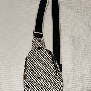 Altar’d State Black & White Checkered Slingbag